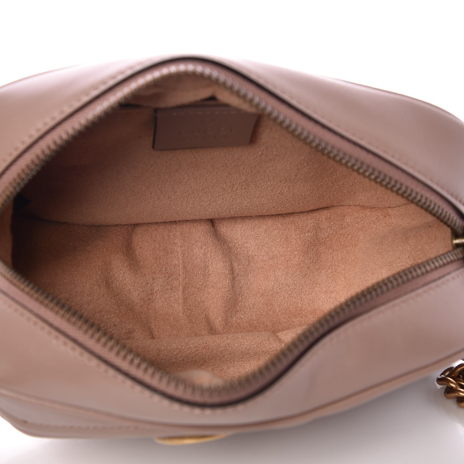 Gucci Calfskin Matelasse Mini GG Marmont Chain Shoulder Bag Porcelain Rose 5 of 7