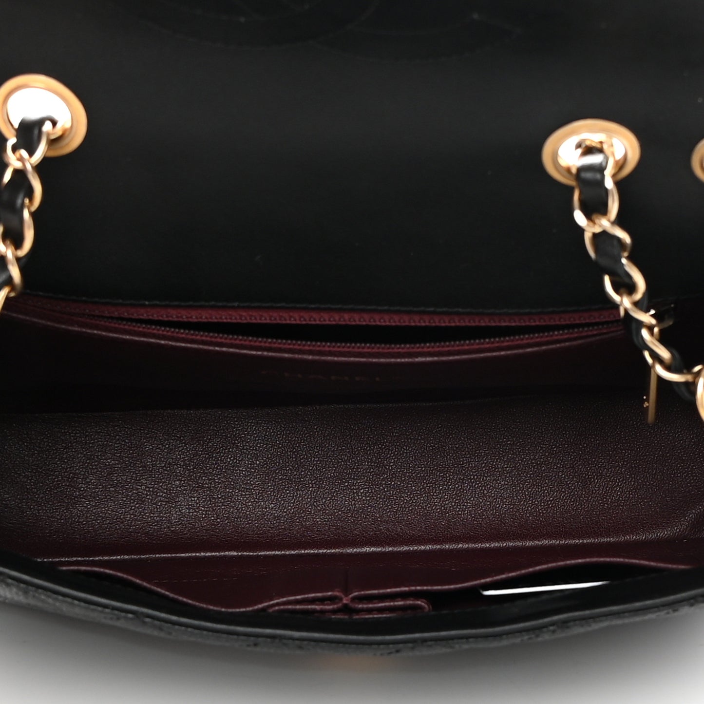 Caviar Quilted Medium CC Filigree Flap Black