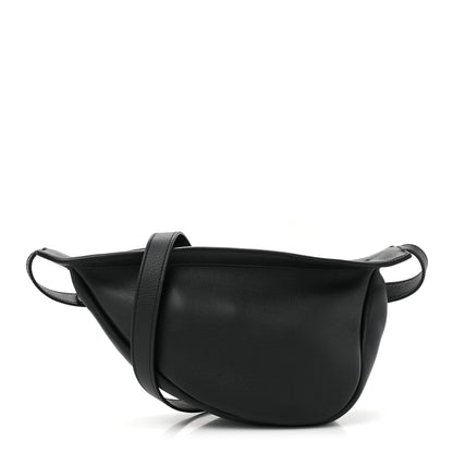 The Row Grained Calfskin Small Slouchy Banana Bag Black 1 of 10