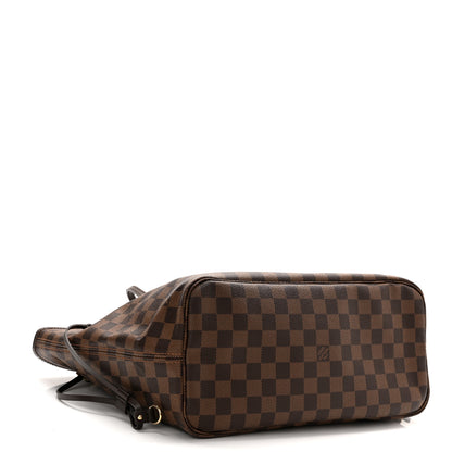 Louis Vuitton Damier Ebene Neo Neverfull MM Rose Ballerine 4 of 11