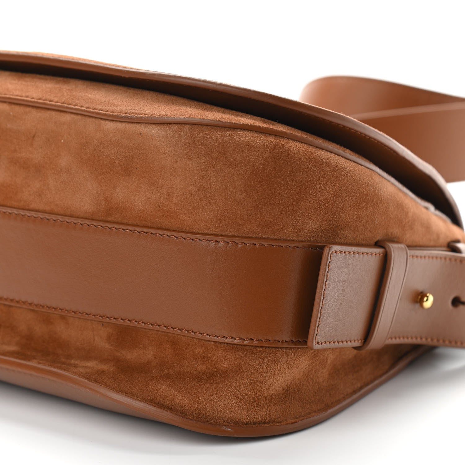 Tom Ford Suede Jennifer Saddle Bag Tobacco 6 of 10