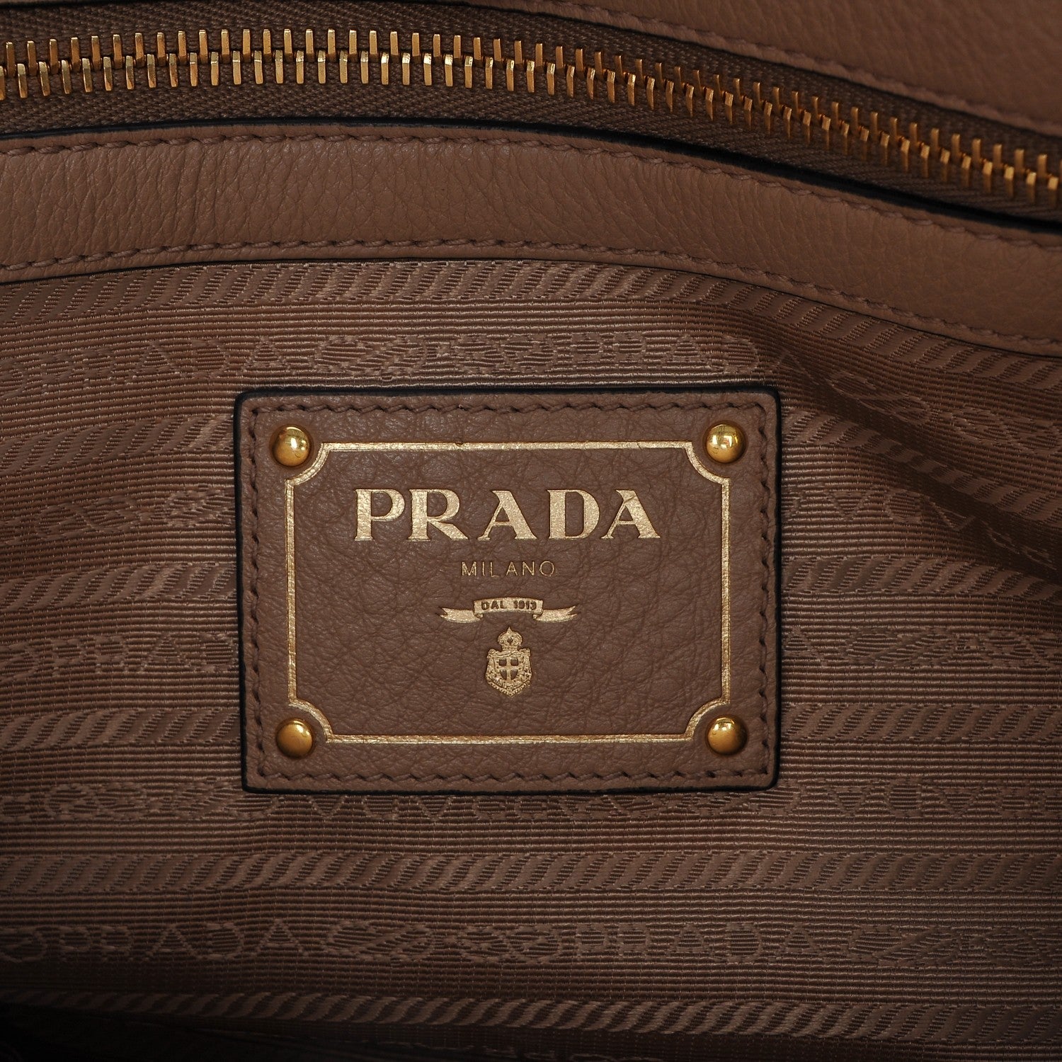 Prada Vitello Phenix Top Handle Bag Cammeo 6 of 7