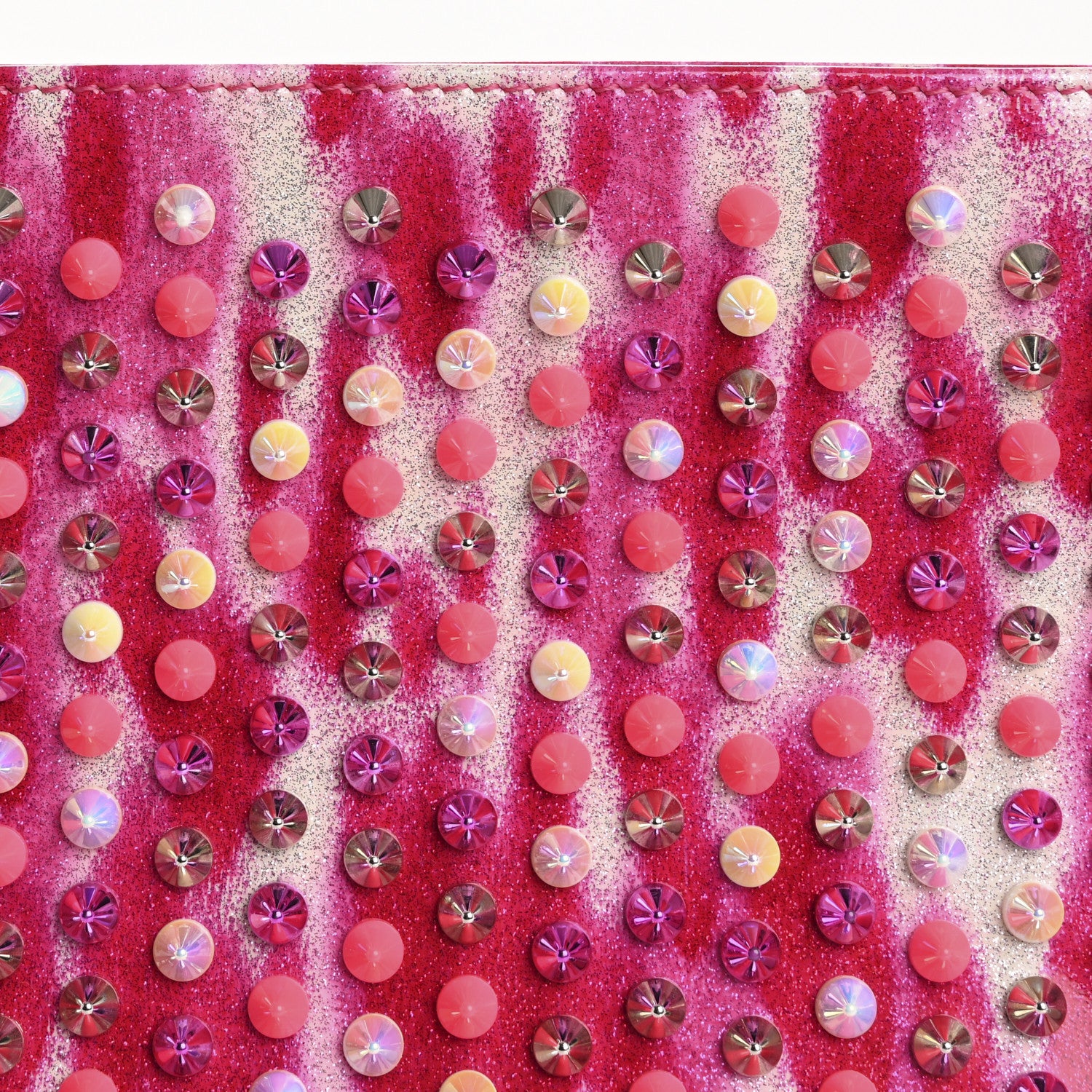 Christian Louboutin Patent Glittart Studded Loubiposh Chain Shocking Pink 8 of 10