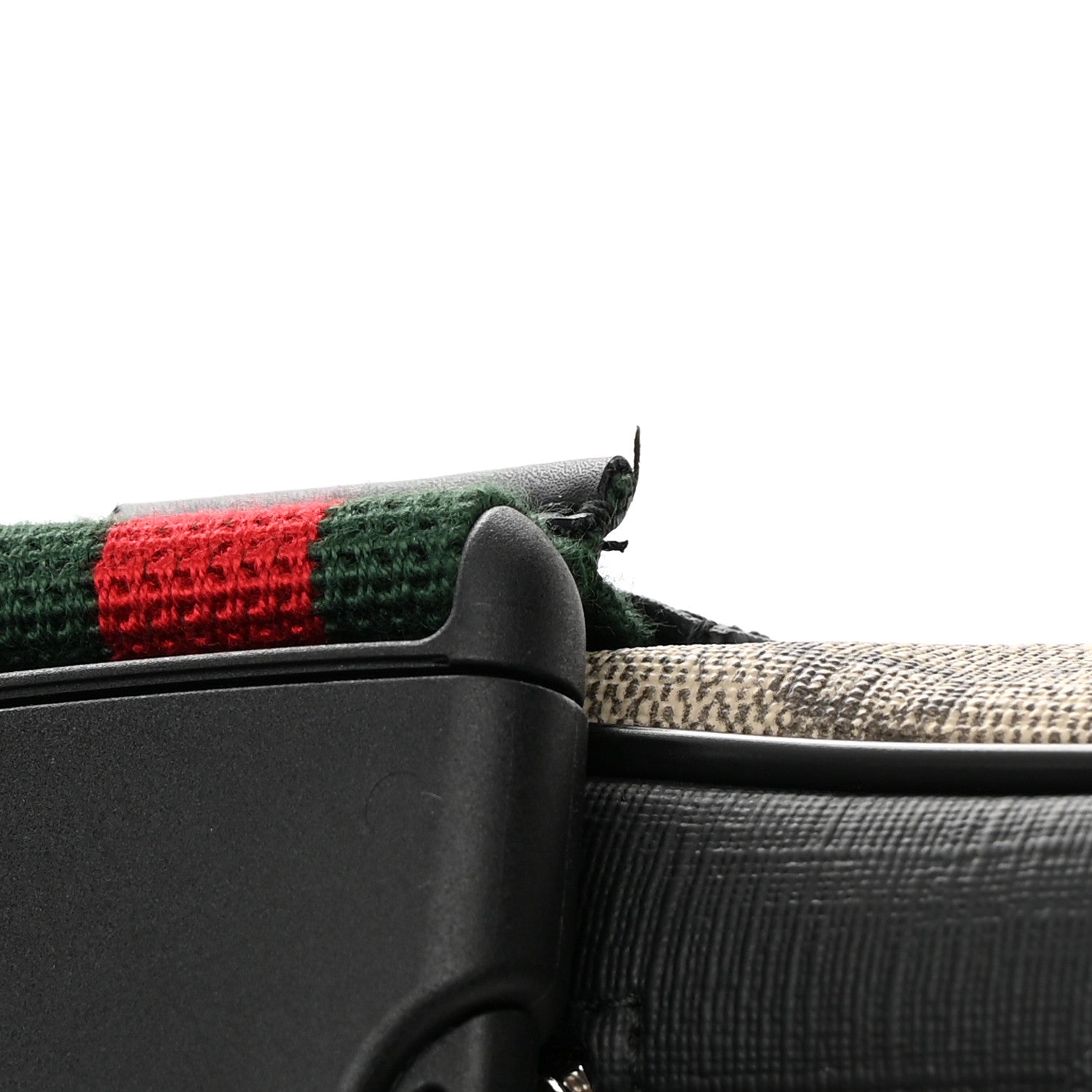 Gucci GG Supreme Monogram Web Belt Bag Black 16 of 18