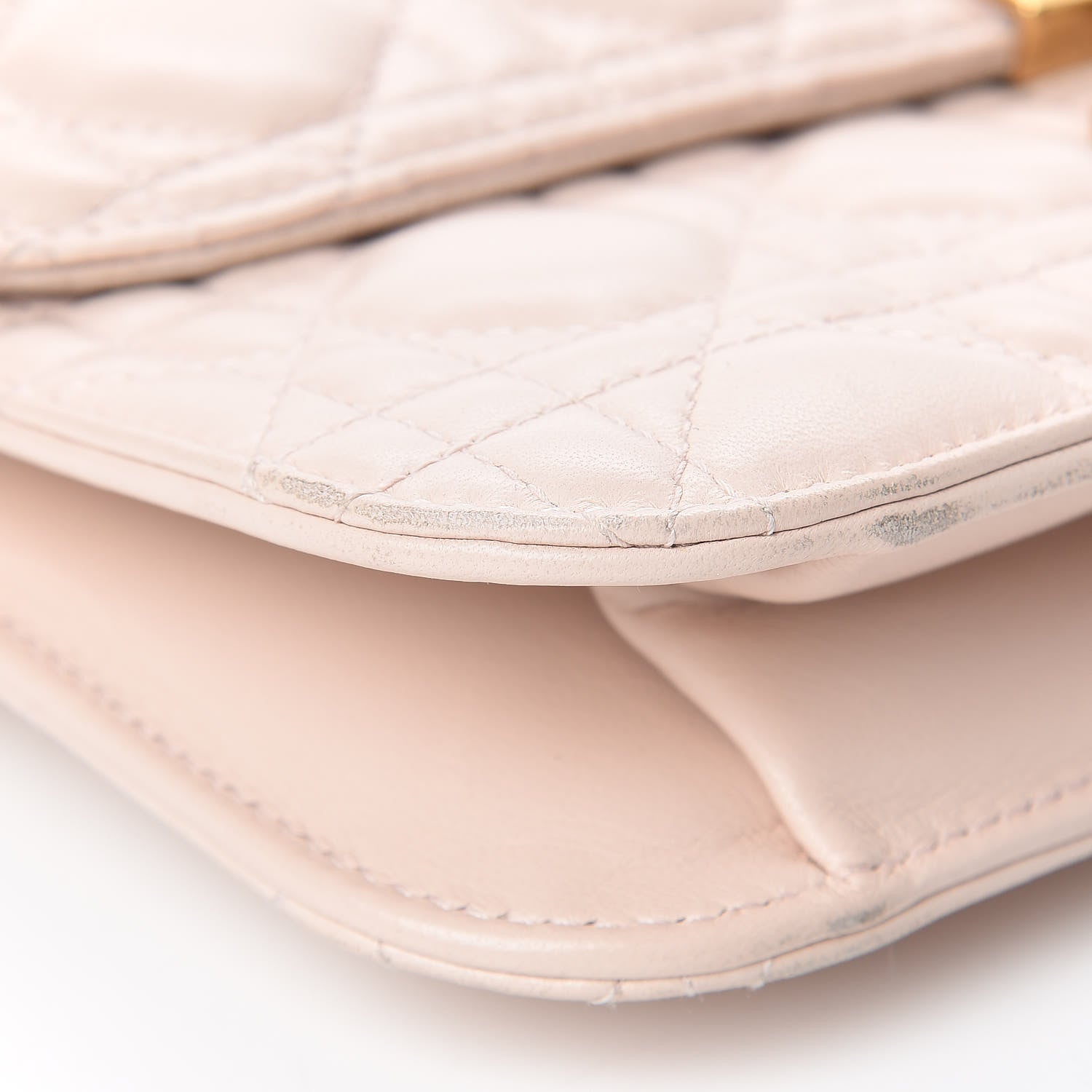 Christian Dior Lambskin Cannage Large Dioraddict Flap Rose Poudre 9 of 17