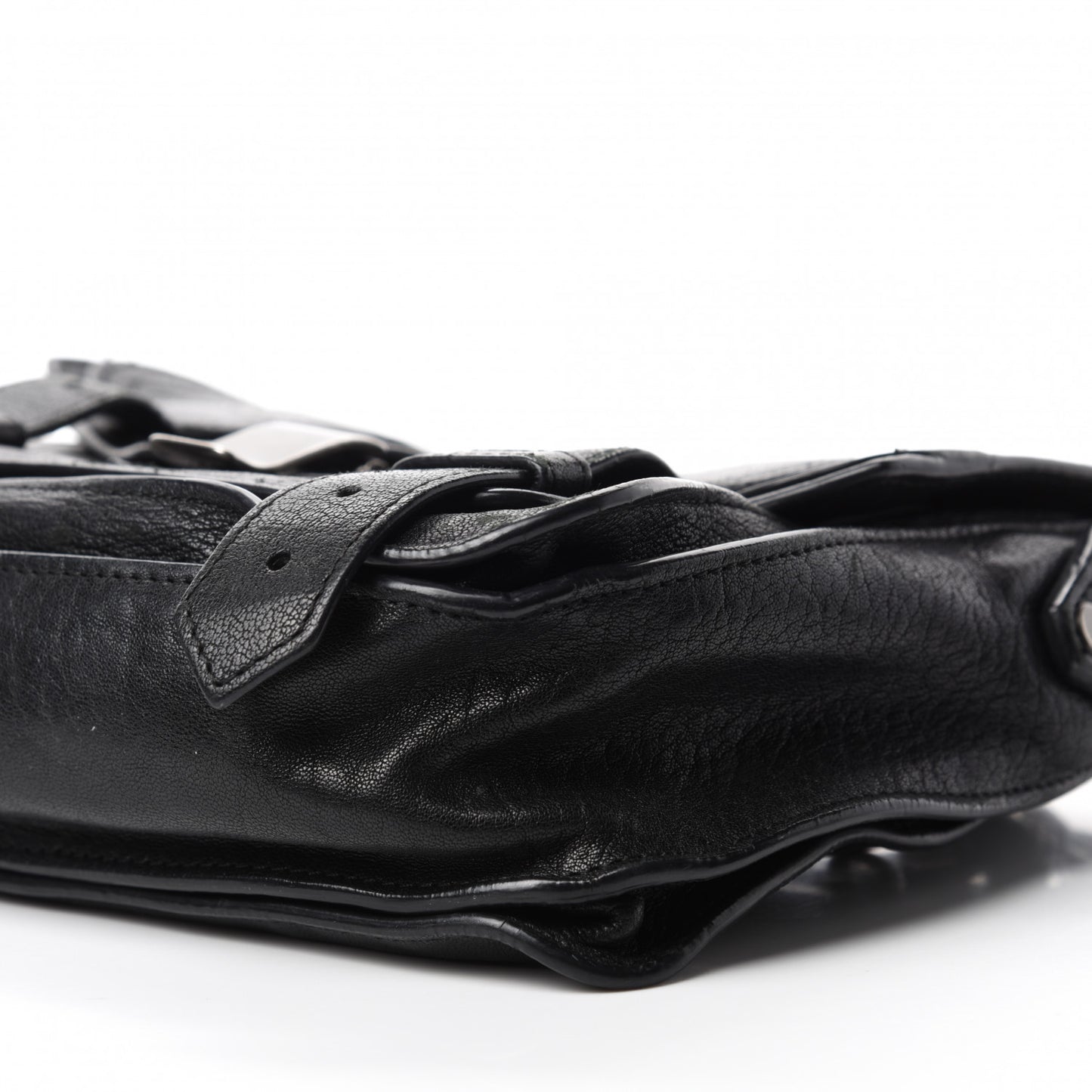 Lambskin PS1 Mini Pouch Messenger Black