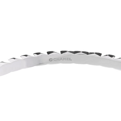 Chanel 18K White Gold Diamond Coco Crush Cuff Bracelet S 3 of 5