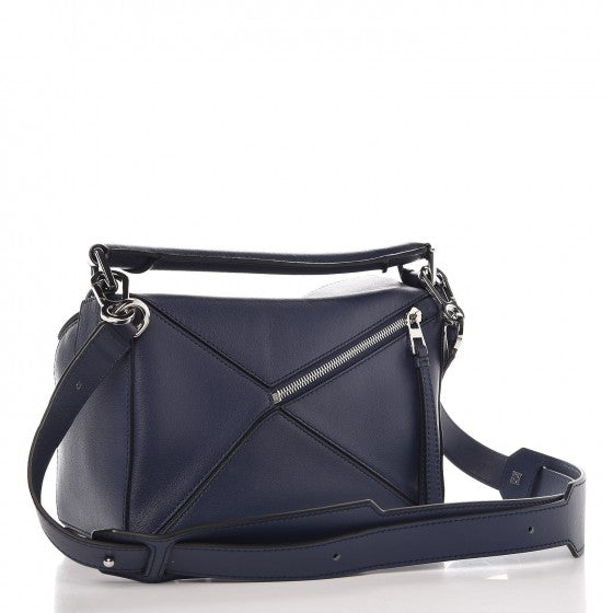 Loewe Calfskin Small Puzzle Bag Navy 4 of 11