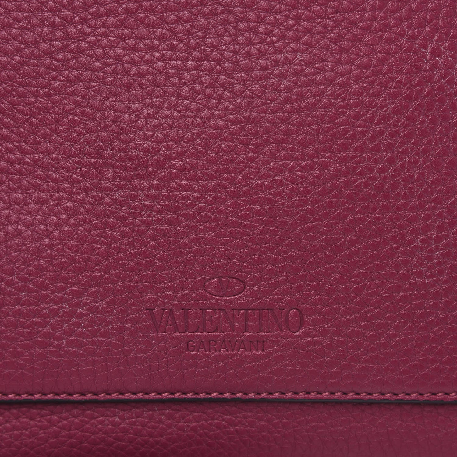 Valentino Garavani Pebbled Calfskin Joylock Flap Messenger Bag Camelia 11 of 13
