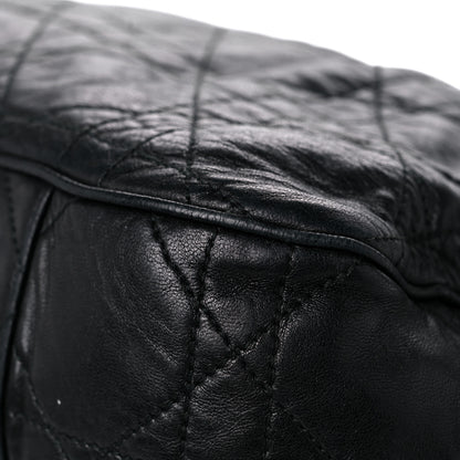Christian Dior Lambskin Cannage Drawstring Bag Black 11 of 33