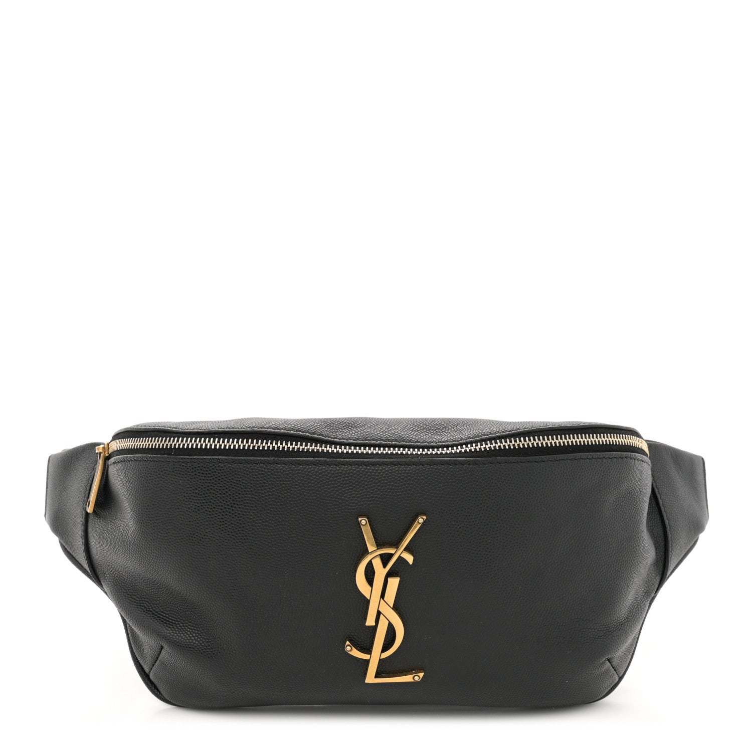 Saint Laurent Grain De Poudre Monogram Belt Bag Black 1 of 13