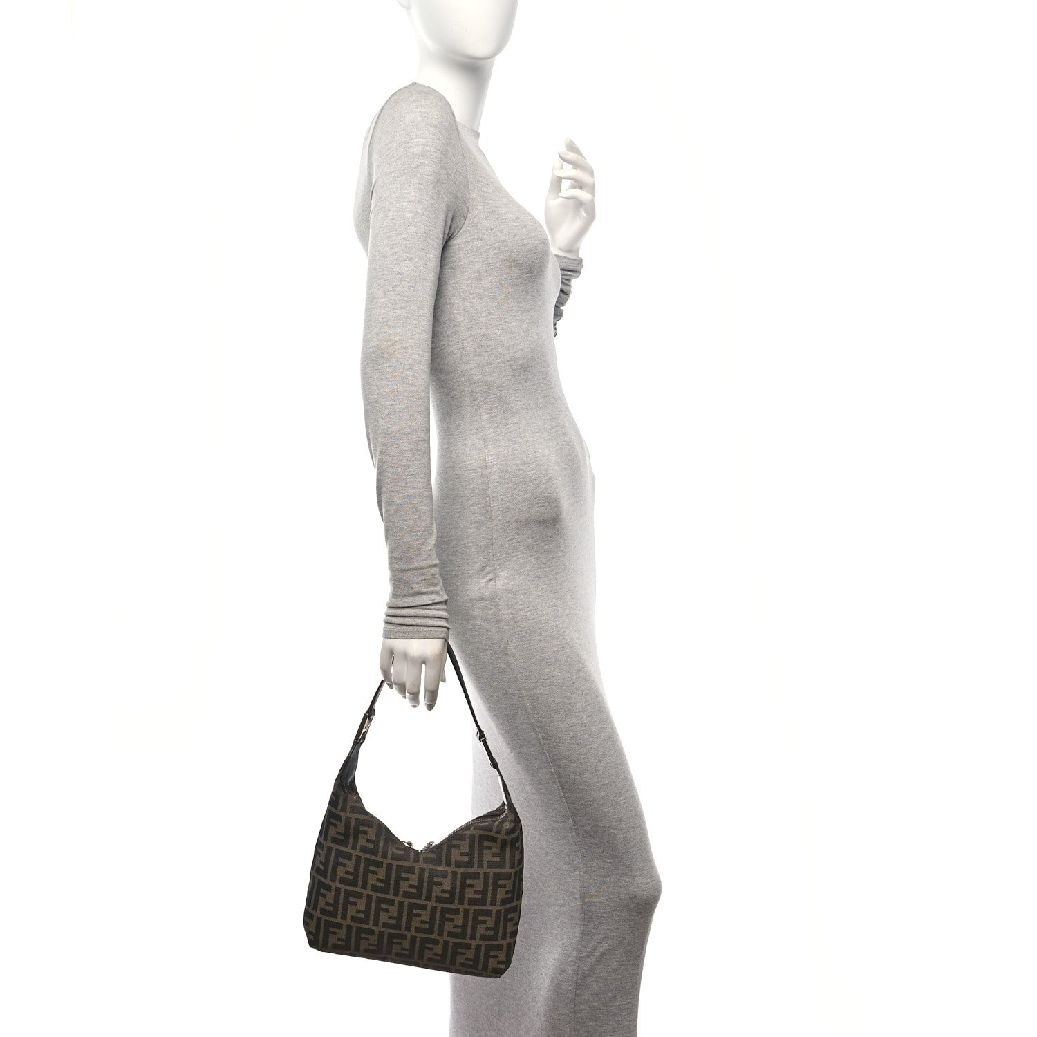 Fendi Zucca Shoulder Bag Tobacco 2 of 10