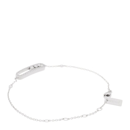 Messika 18K White Gold Diamond Classic Baby Move Pave Bracelet 3 of 6