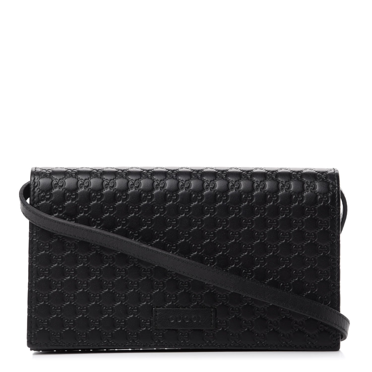 Gucci Microguccissima Crossbody Wallet Black 1 of 11
