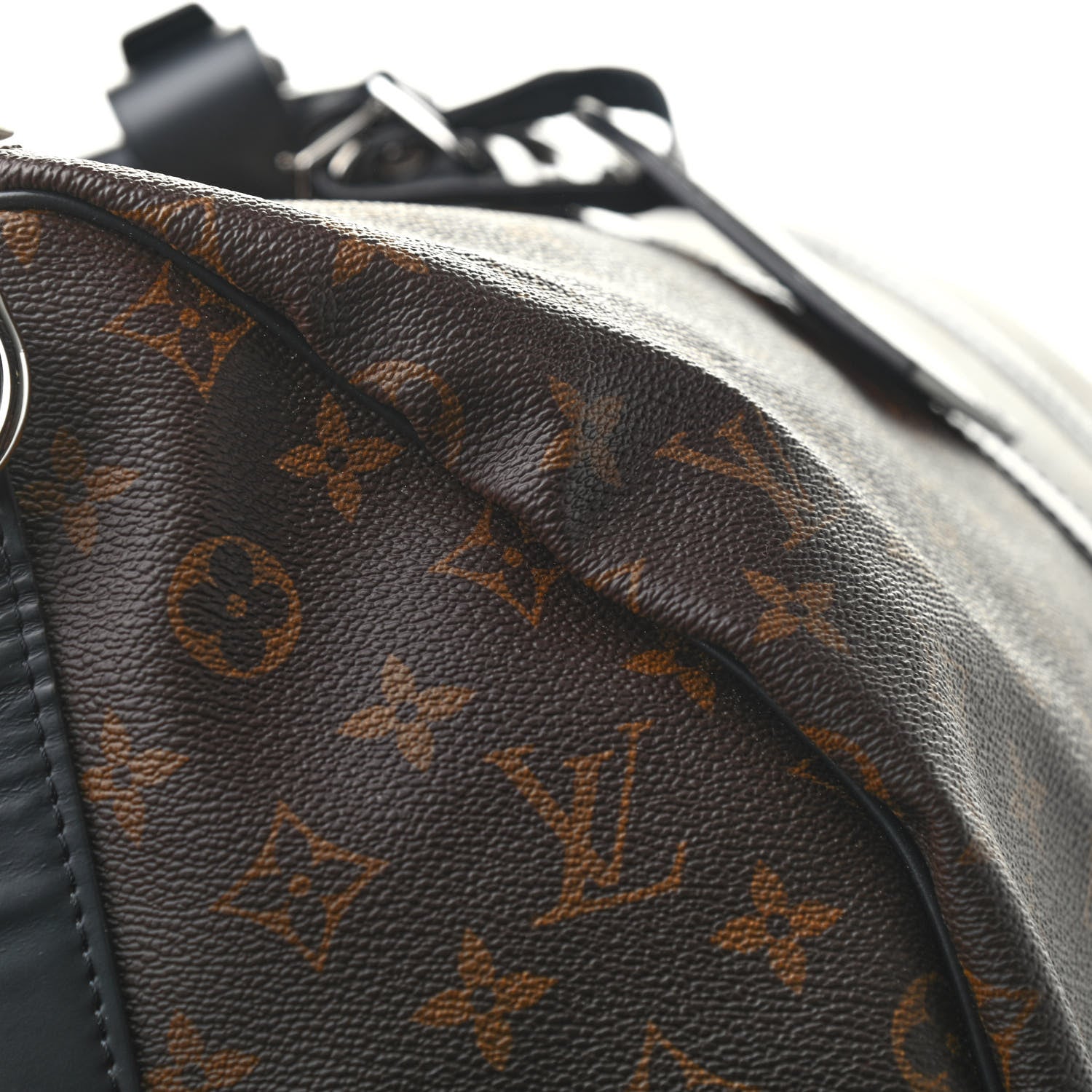 Louis Vuitton Monogram Macassar Keepall Bandouliere 55 11 of 13