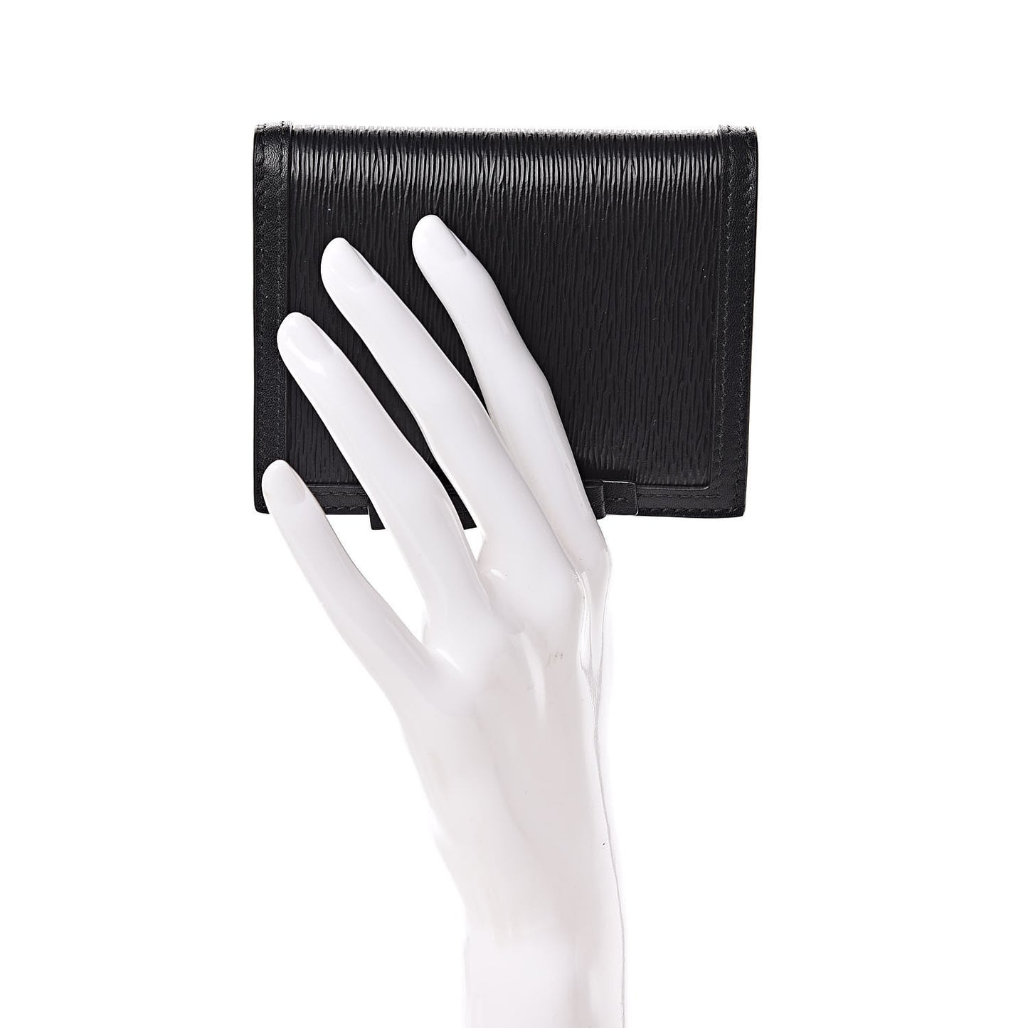 Vitello Move Bow Compact Wallet Black