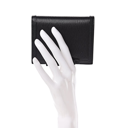Prada Vitello Move Bow Compact Wallet Black 2 of 7
