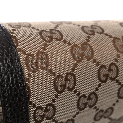 Gucci Monogram Large Flap Messenger Bag Beige Dark Brown 17 of 17