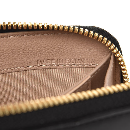 Chloe Lambskin Alphabet Zip Around Compact Wallet Black 8 of 9