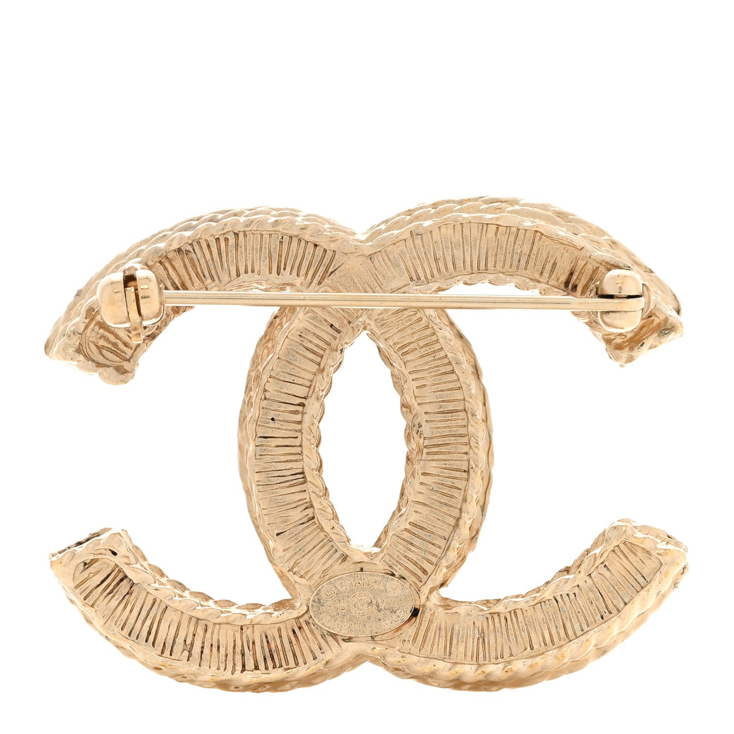 Pearl CC Brooch Gold