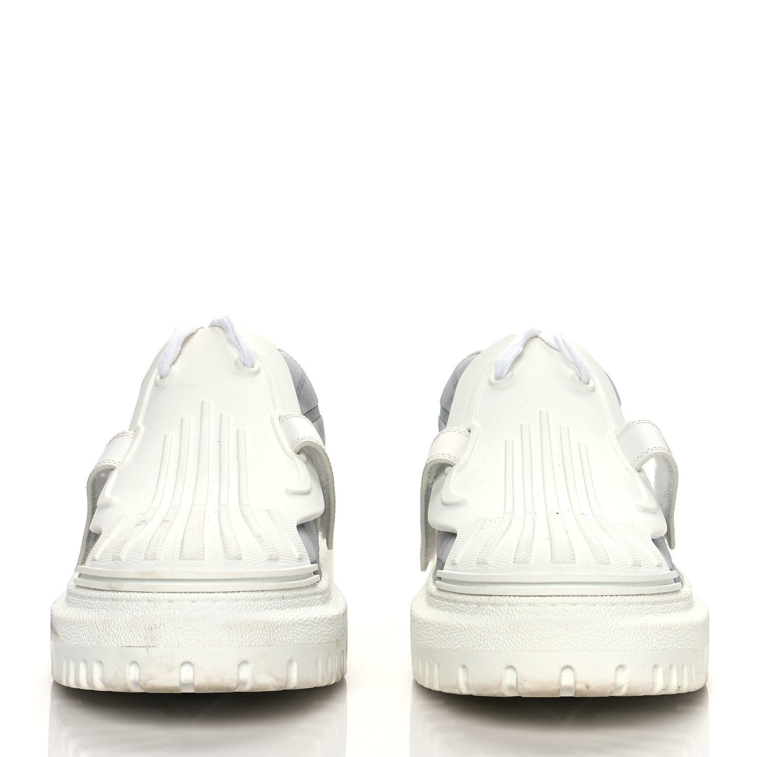 Christian Dior Reflective Fabric Nylon Dior-ID Platform Sneakers 39 Silver 2 of 8