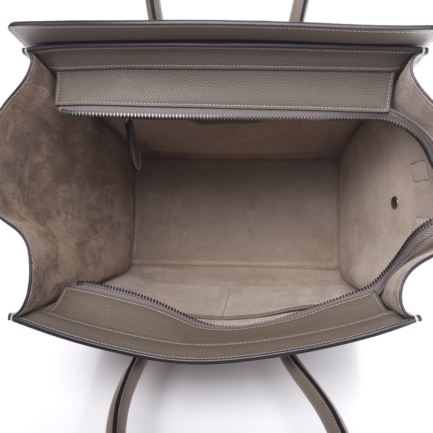 Drummed Calfskin Mini Luggage Souris