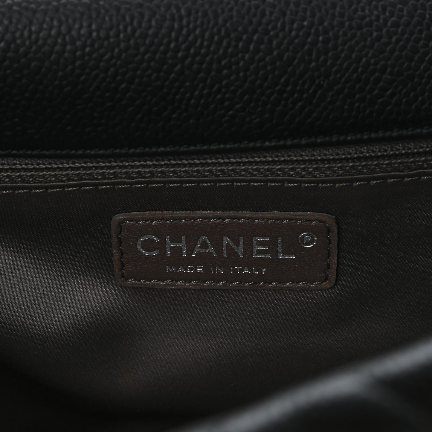 Caviar Quilted Coco Casual Flap Black