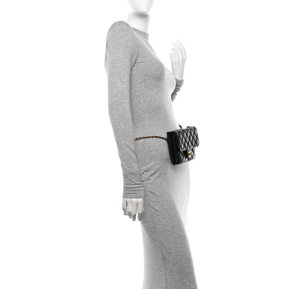 Chanel Shiny Caviar Pick Me Up Flap Belt Bag Black 2 of 12