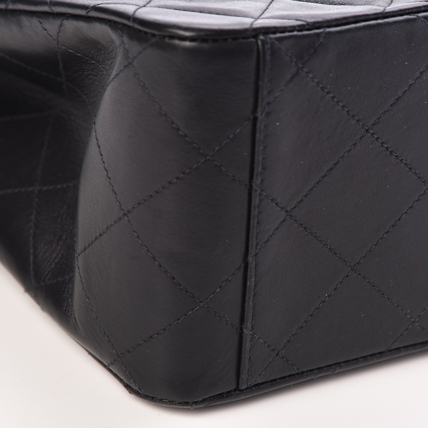 Chanel Lambskin Quilted XL Jumbo Single Flap Black 10 of 12