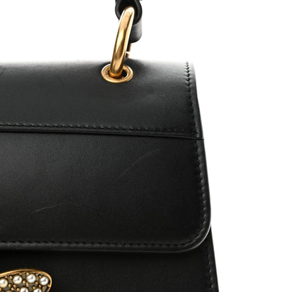 Gucci Calfskin Sylvie Web Small Queen Margaret Top Handle Bag Black 12 of 13