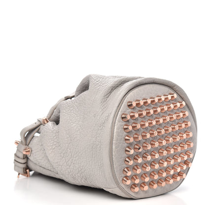 Alexander Wang Pebbled Lambskin Diego Bucket Bag Oyster 4 of 10