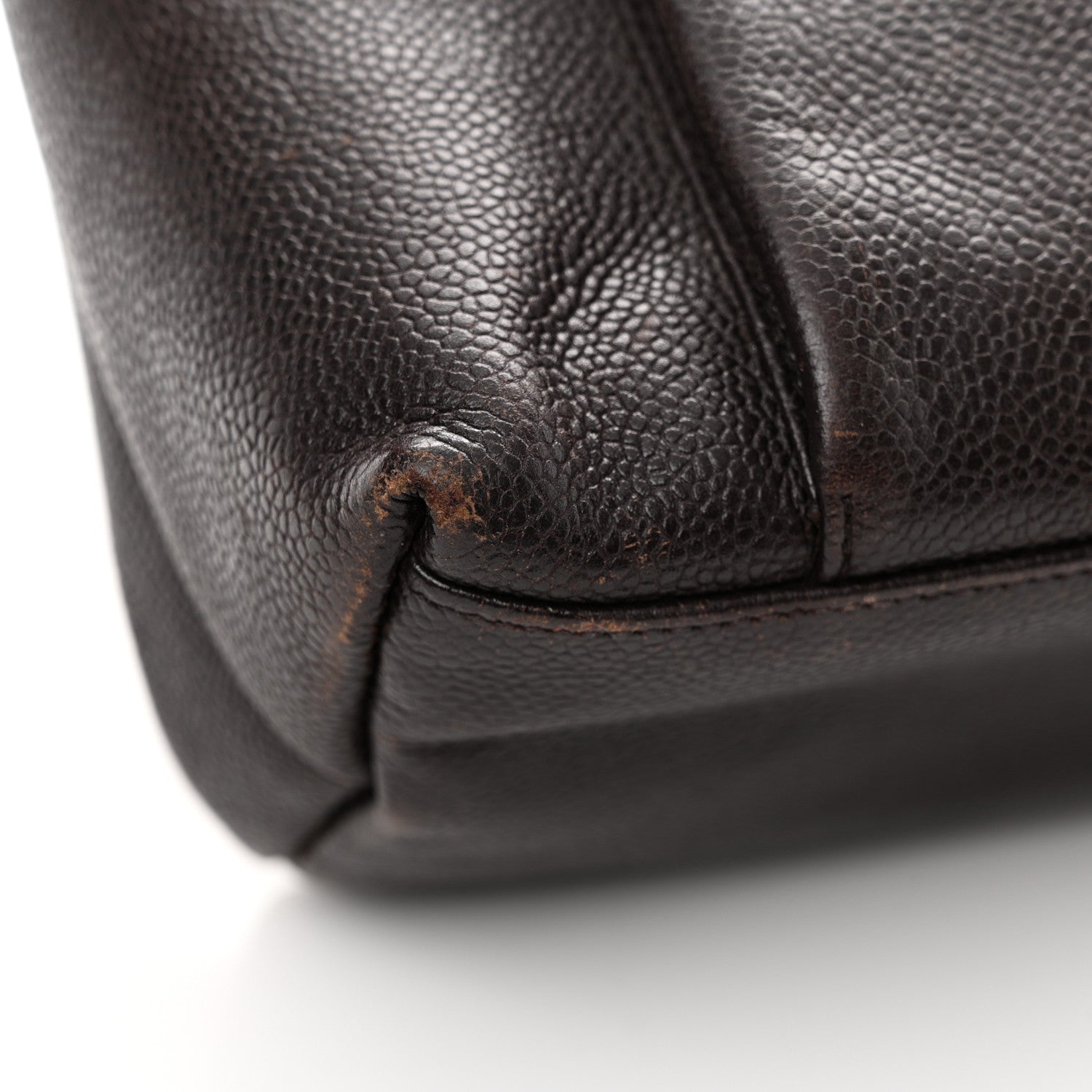 Chanel Caviar CC Shopper Tote Brown 17 of 19