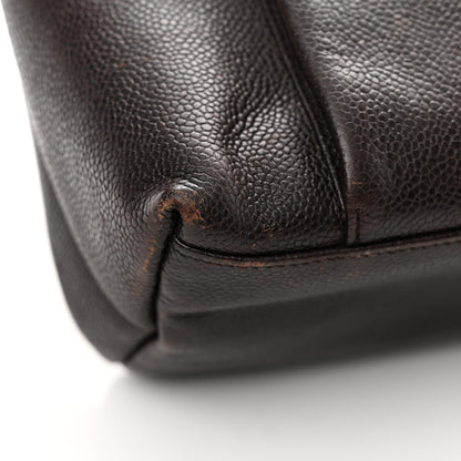 Chanel Caviar CC Shopper Tote Brown 17 of 19