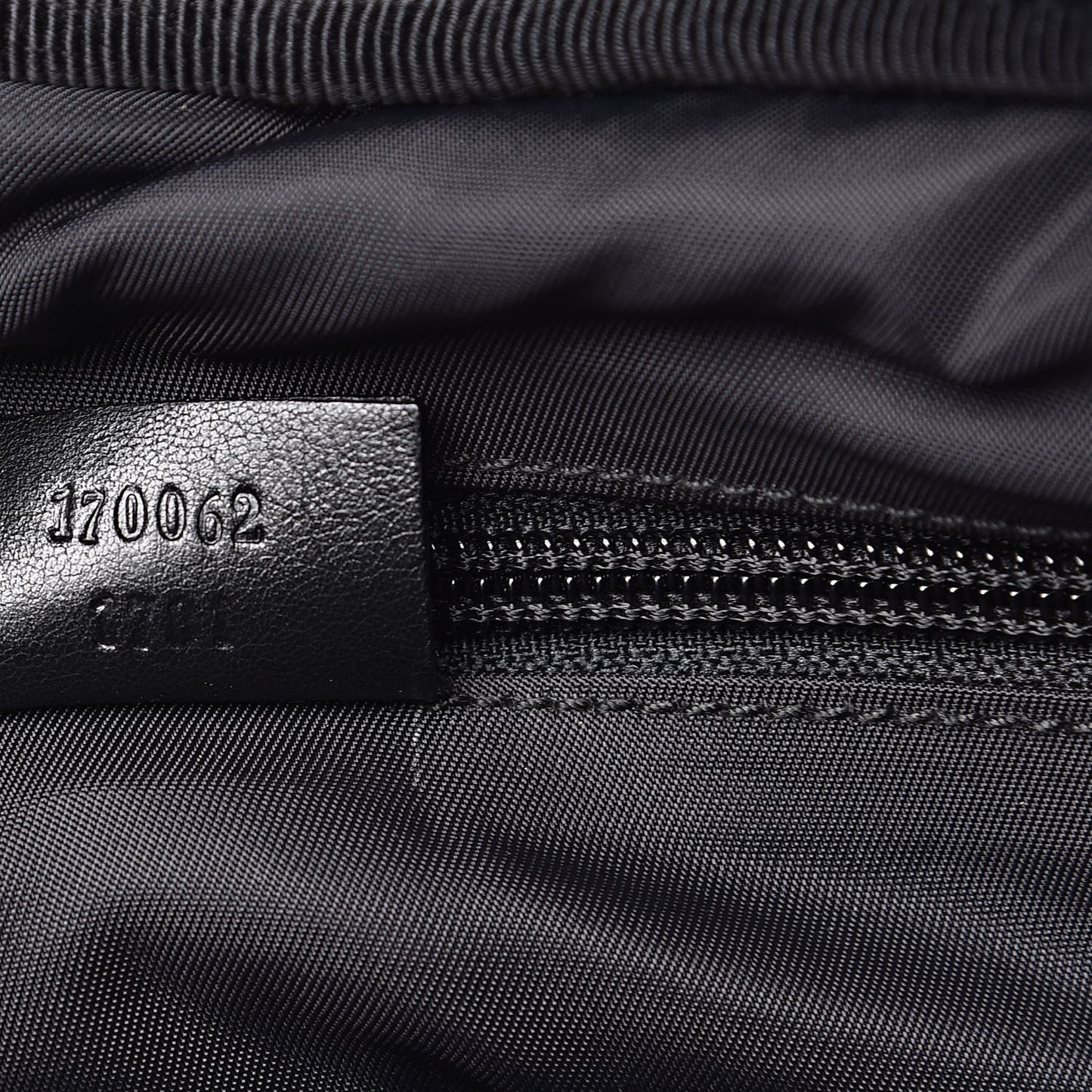 Guccissima Nylon Shoulder Bag Black