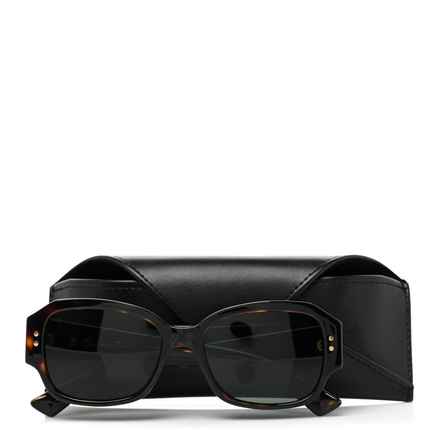 Christian Dior Acetate Cannage Lady Dior Studs Sunglasses Havana 8 of 8