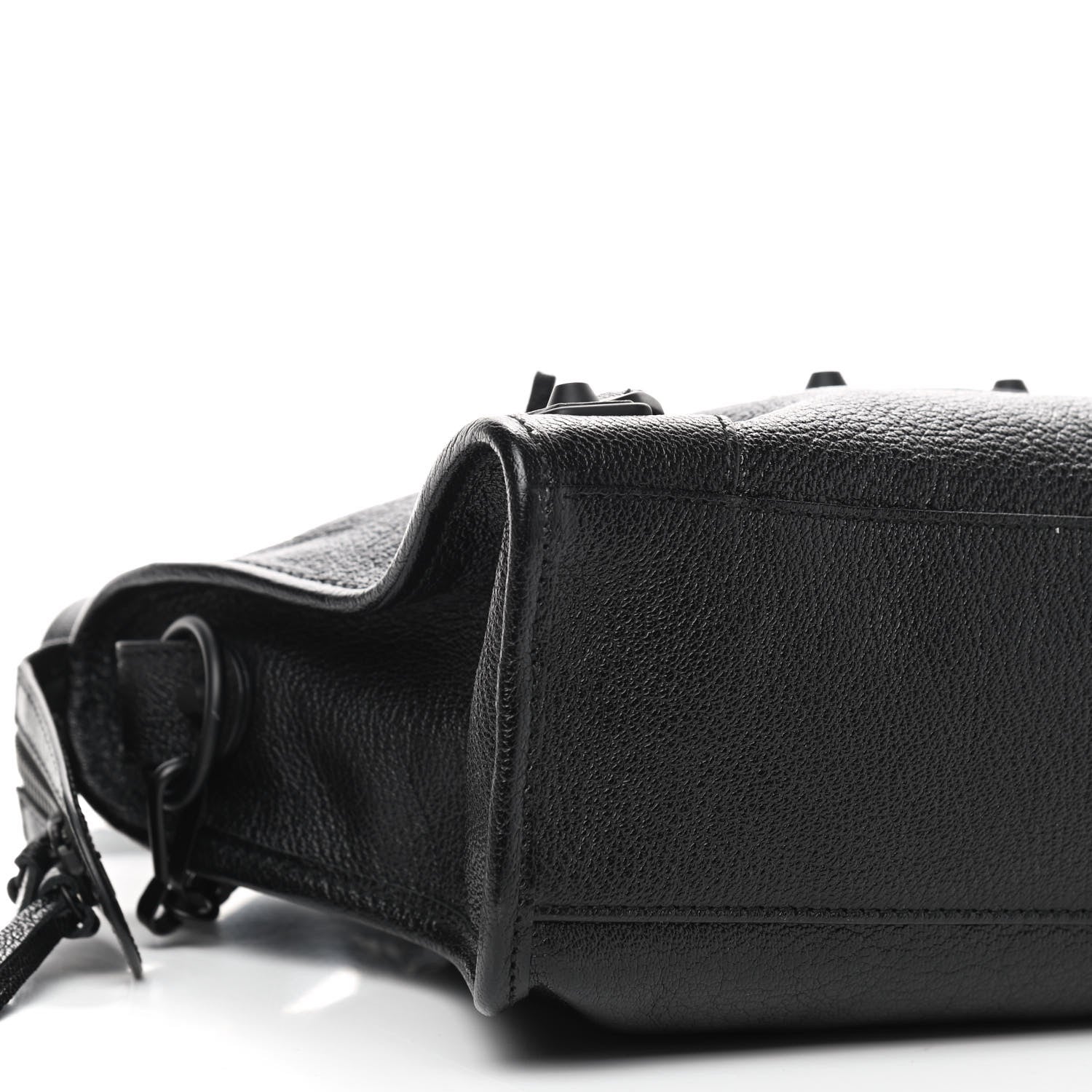 Balenciaga Chevre Black Metallic Edge Hardware S City Black 7 of 8