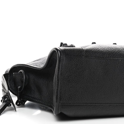 Balenciaga Chevre Black Metallic Edge Hardware S City Black 7 of 8
