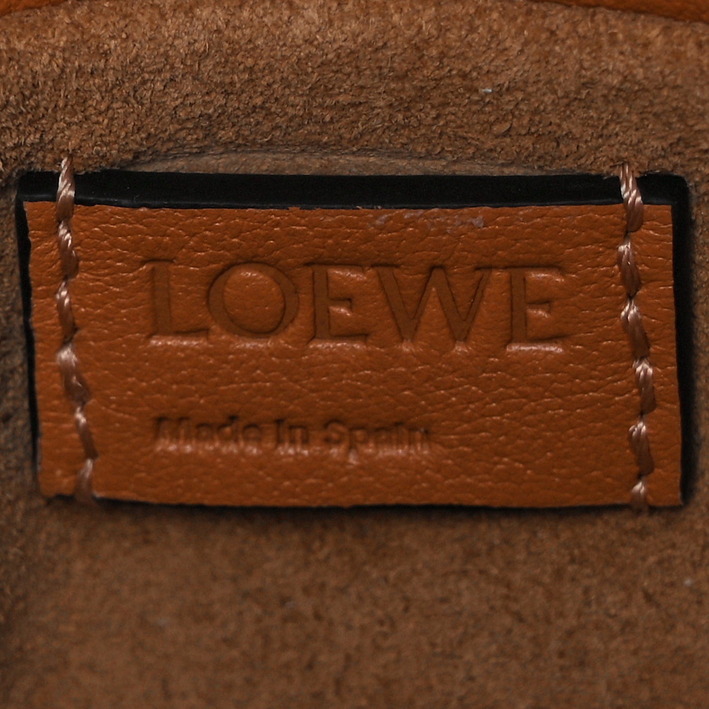 Calfskin Nano Flamenco Knot Clutch Warm Desert