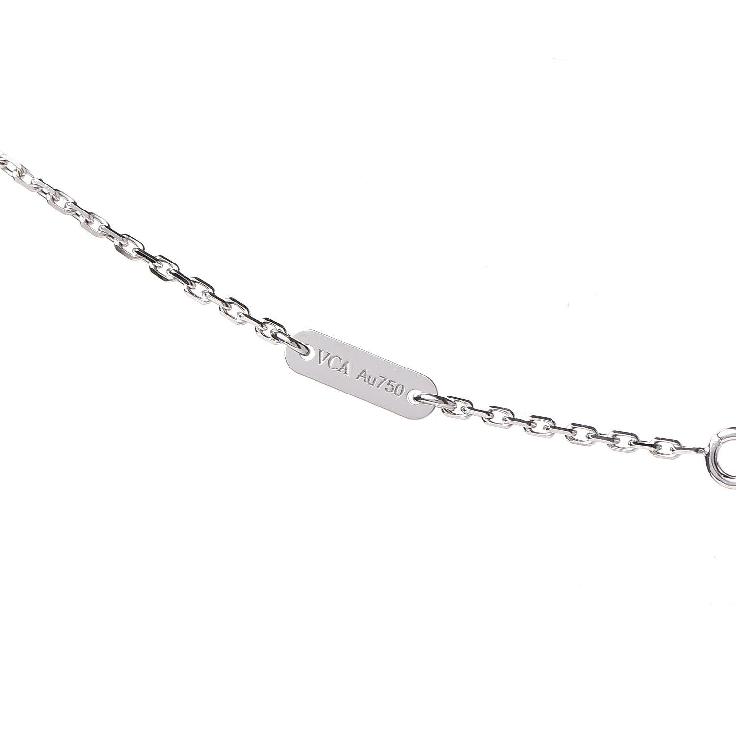 Van Cleef & Arpels 18K White Gold Turquoise Sweet Alhambra Butterfly Pendant Necklace 7 of 7