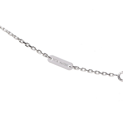 Van Cleef & Arpels 18K White Gold Turquoise Sweet Alhambra Butterfly Pendant Necklace 7 of 7