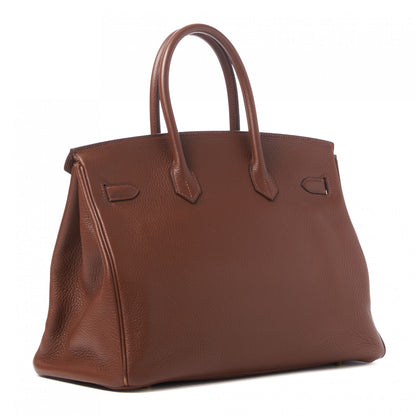 Hermes Taurillon Clemence Birkin 35 Marron D'Inde 2 of 33
