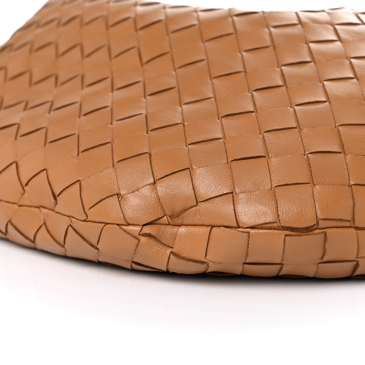 Nappa Intrecciato Teen Jodie Hobo Caramel
