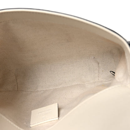 Gucci GG Supreme Monogram Web Mini Horsebit 1955 Shoulder Bag Beige Mystic White 5 of 10