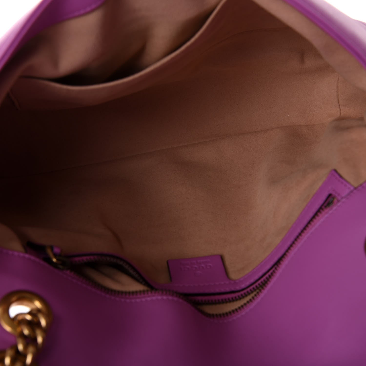 Gucci Calfskin Matelasse Medium GG Marmont Shoulder Bag Candy Mousse 6 of 9