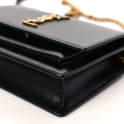 Saint Laurent Calfskin Monogram Sunset Chain Wallet Black 8 of 8