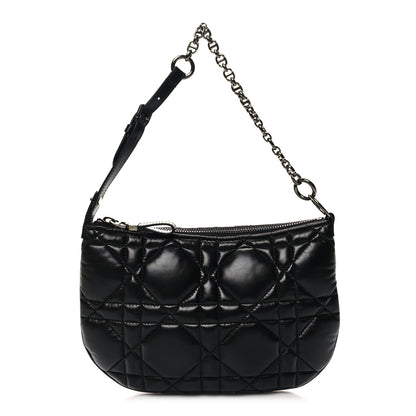 Christian Dior Calfskin Macrocannage Mini Dior Caro Tulip Bag Black 1 of 10