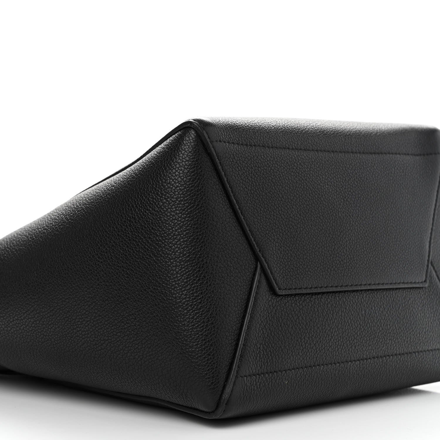Celine Soft Grained Calfskin Sangle Bucket Bag Black 9 of 13