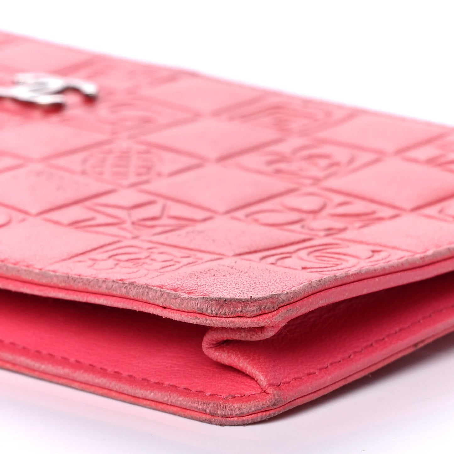 Lambskin Precious Symbols Pochette Coral