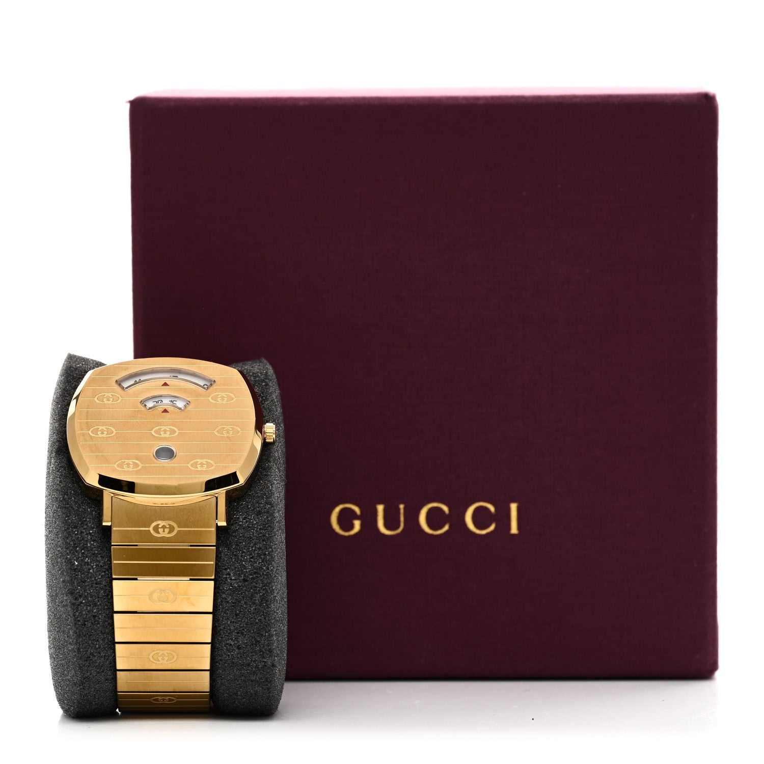 Gucci Stainless Steel 38mm Grip Quartz Watch Gold 5 of 5