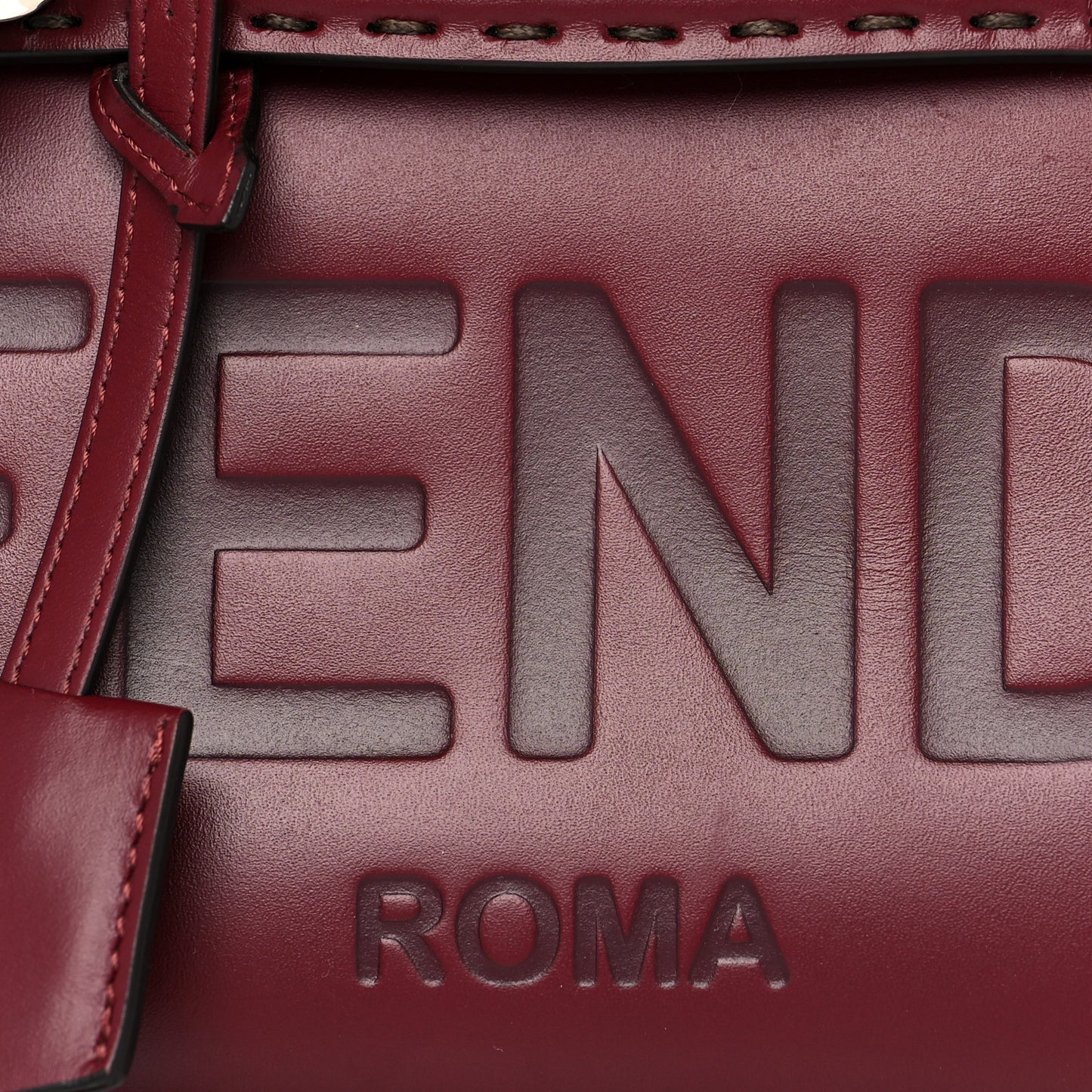 Vitello King Logo Embossed Mini By The Way Boston Bag Barolo